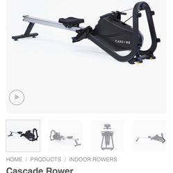 Cascade rowing machine