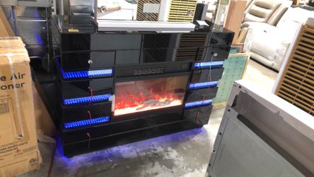 TV stand Bluetooth speaker and fireplace heater?