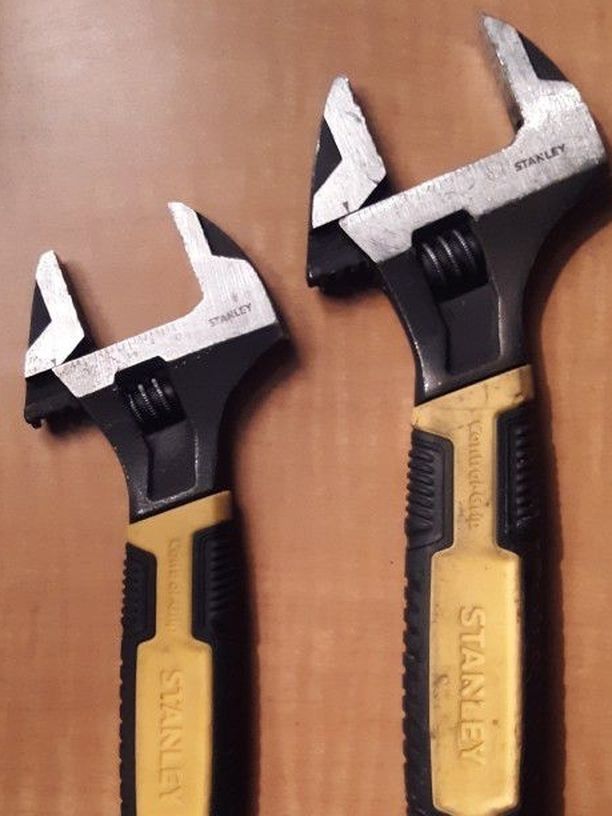 Stanley Adjustable Wrench Set, 10" & 8"