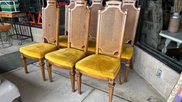 6 Antique dining chairs