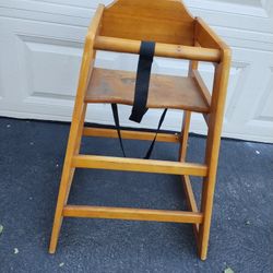 Wooden Baby High Chair 