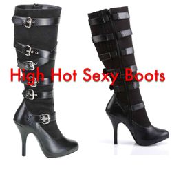 Pleaser High Heels Boots New Size 9.5
