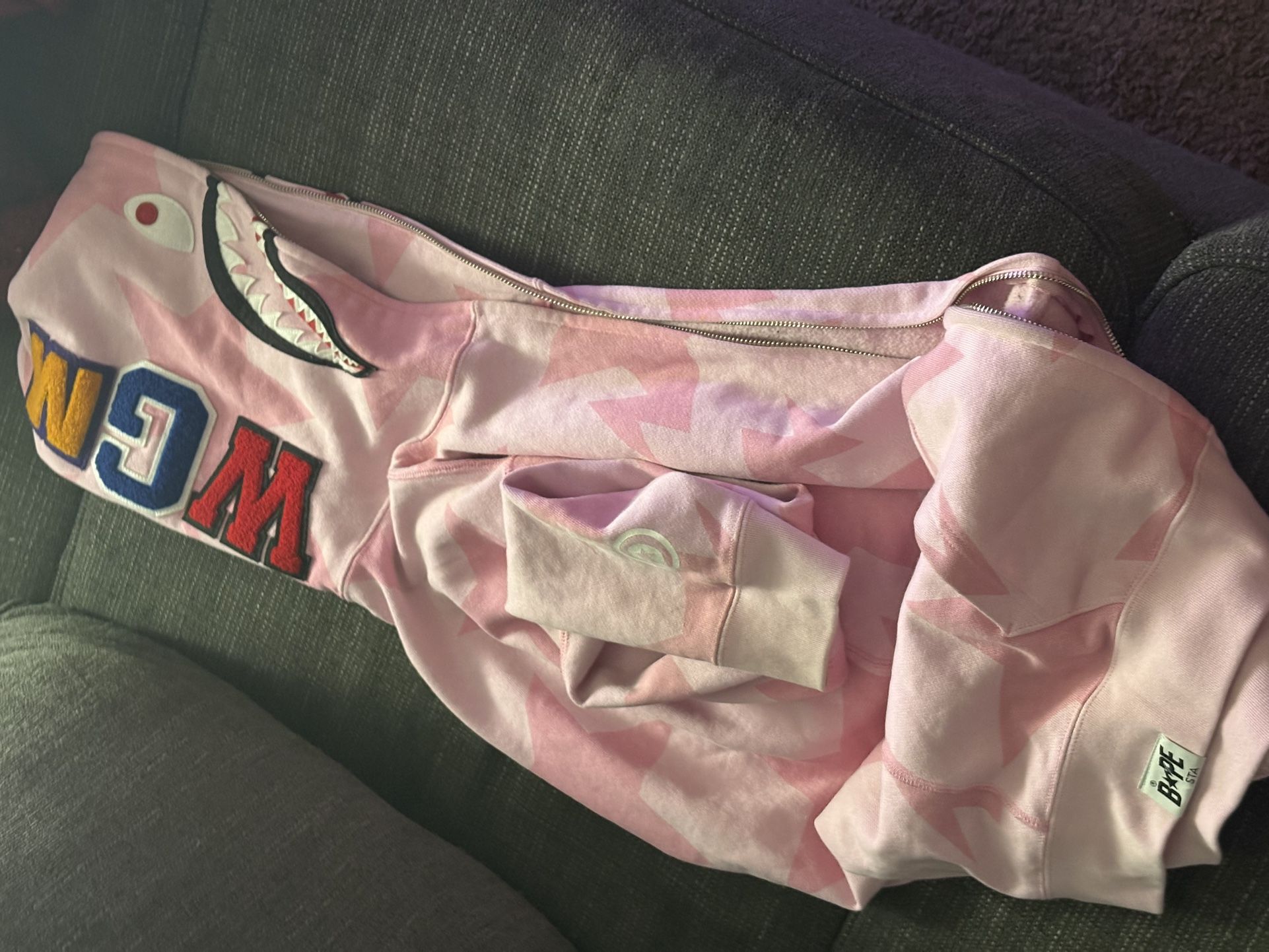 Pink Bape Medium Size