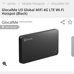 GlocalMe U3 Global MiFi 4G LTE Wi-Fi Hotspot 