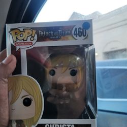 Attack On Titans CHRISTA brand New Nevered Open Comes With A Card Funko Pop Vinyl Figure 
