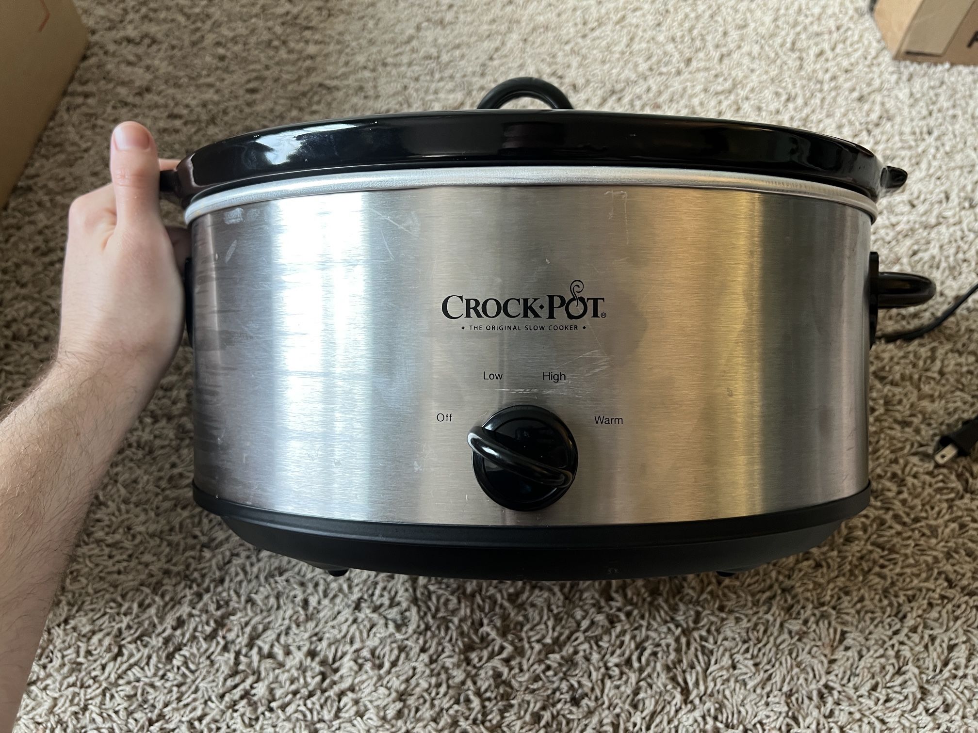 Crock-Pot® Manual 7-Quart Slow Cooker, Stainless Steel - WORKING