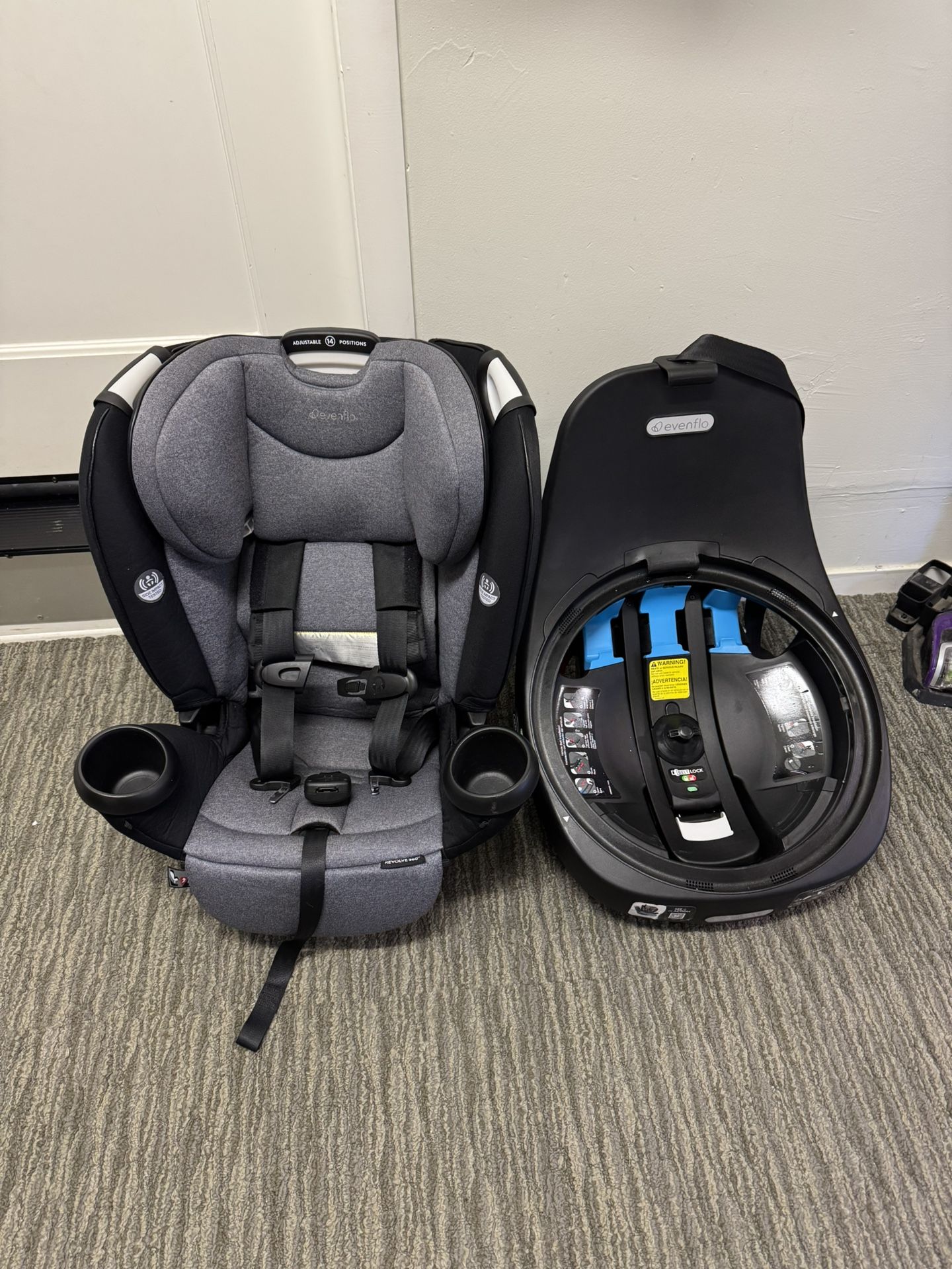 Evenflo - REVOLVE360 ROTATING ALL-IN-ONE CONVERTIBLE CAR SEAT