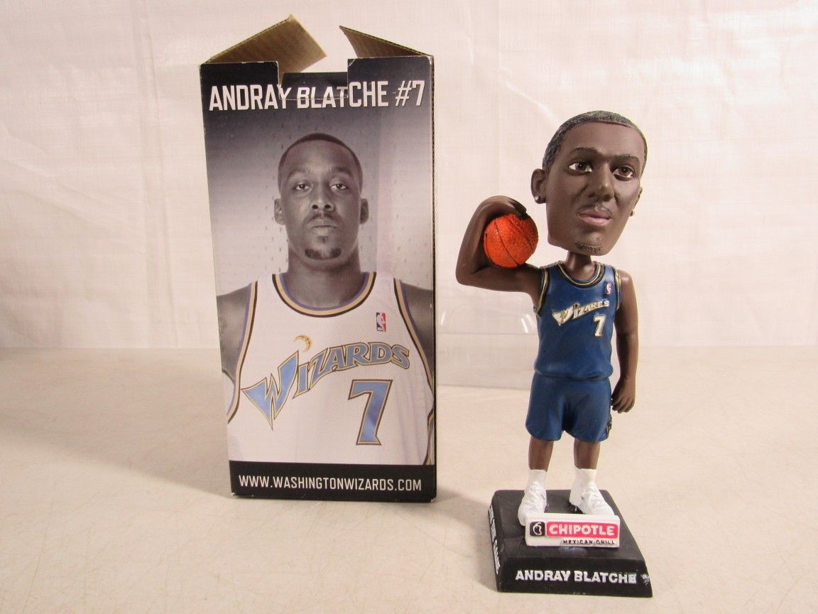 2010 Andray Blatche Washington Wizards Bobblehead New Open Box