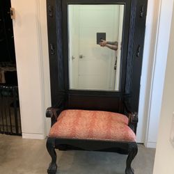 Victorian Style Hall Tree Accent Bench