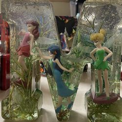 Letter M Made With epoxy of Tinker Bell lights