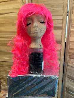 24” Neon Pink Wig