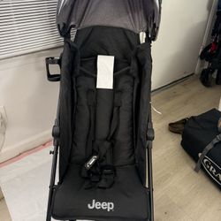 Jeep PowerGlyde Stroller – Black, Like New!