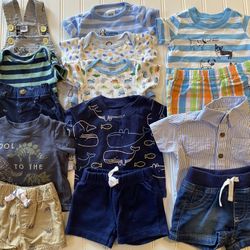 Baby Boys Newborn Summer Clothes Outfits Lot 