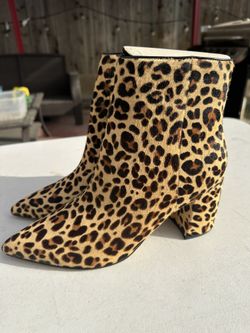 Marc fisher Leopard Booties Size 11