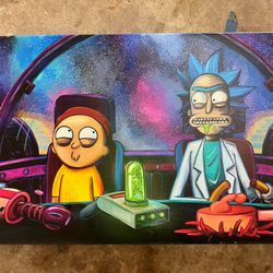 Rick And Morty Canvas Art