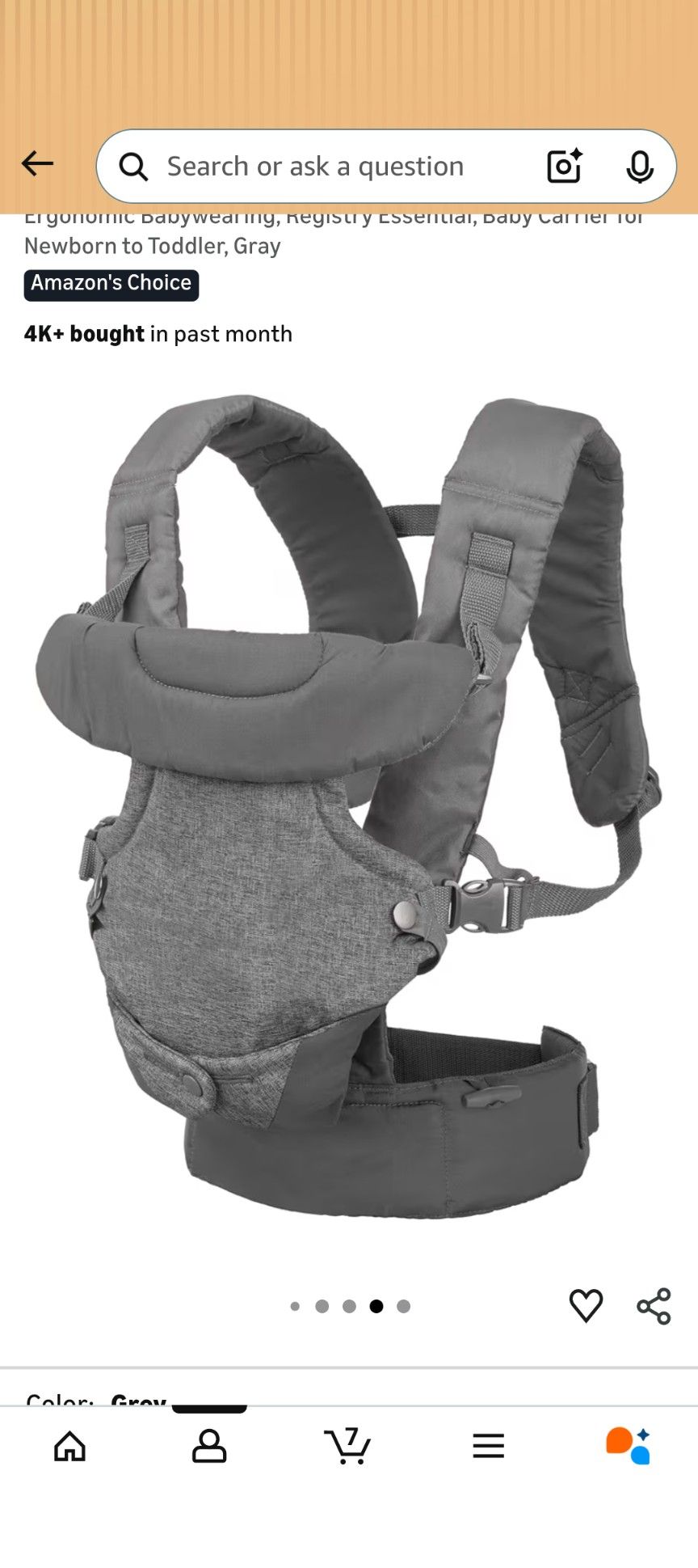 4-in-1 Convertible Baby Carrier