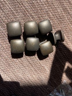 Set of 7 Bronze Cabinet Drawer Knobs