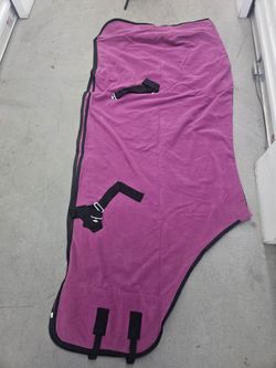 Horse Fleece Blanket Sheet with Straps
