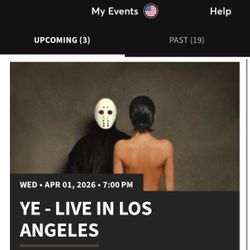 Kanye West/Ye Los Angeles. April 1st Floor GA