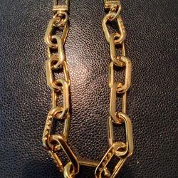 Louis Vuitton Coussin PM Chain Shoulder Strap Gold 58cm Monogram Fit Excellent 
