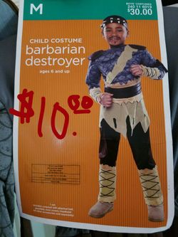2 Barbarian the Destroyer boys costume
