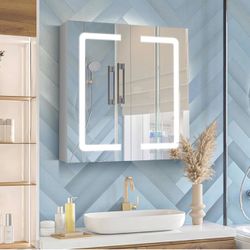 LED Mirror Medicine Cabinet – Needs Repair