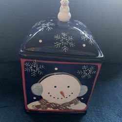 Debbie Mumm Snowman Cookie Jar