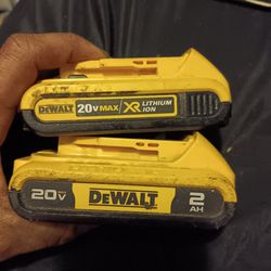 2 Dewalt Battery 