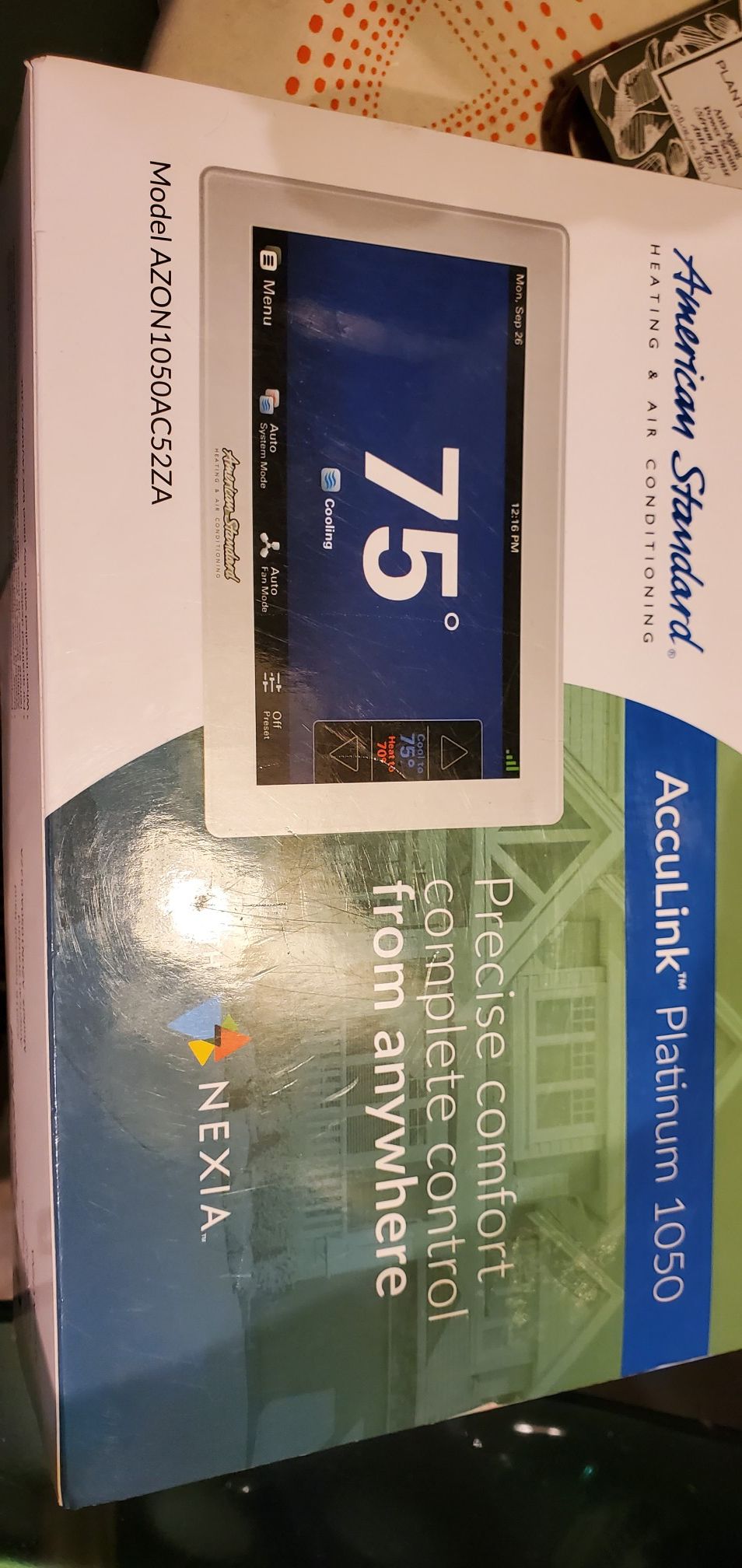 American standard Acculink platinum 1050 smart thermostat