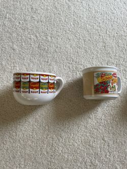 Campbell's Soup Mugs and Hershey's Bowl