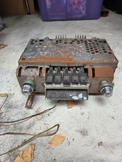 Vintage Chevy car sterio