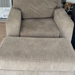 Ashley Furniture Armchair + Ottoman