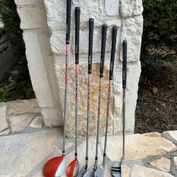 COBRA Ricky Fowler Gotime Junior Golf Clubs Set Of 6 Driver Hybrid 7 9 Sand Wedge Putter RH Graphite Kids Youth