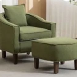Lounge Chair w/ottoman  (Green)