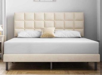 New Queen Bedframe with Mattress For Sale - Pay on arrival