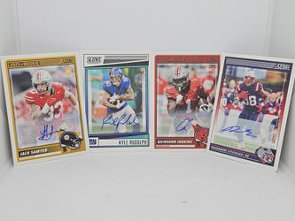 Football 4 Panini Score Auto Card Lot