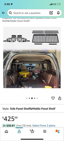Lexus GX - Rear molle Cargo Rack (steel)