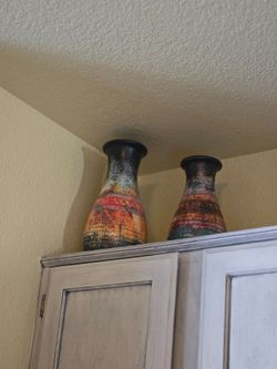 Rustic Pottery Vase Set