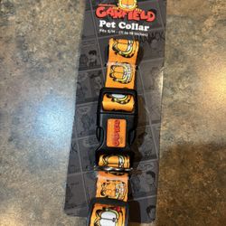 Garfield dog collar. Small medium 