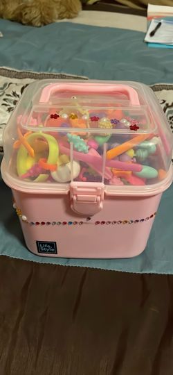 Large Container of Jewelry Pop Beads