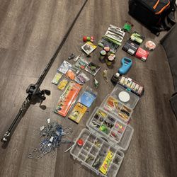 Bass Fishing Bundle. Tackle And Phenix Rod And Inception 13 Casting Fishing Combo. 