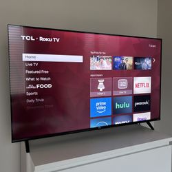 43” TCL Roku Smart TV — Excellent Condition
