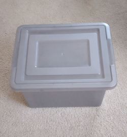 Staples Letter/Legal Size Box, Frost Gray