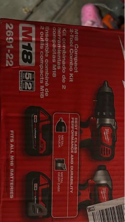 Milwaukee combo m18 drills