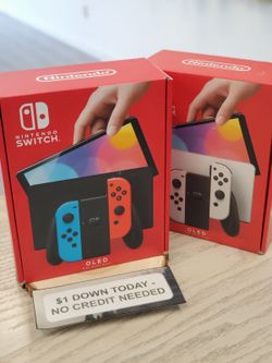 Nintendo Switch Oled Pre Owned available - $5 Down today