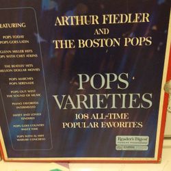 Vintage Record Set  The Boston Pops Varieties