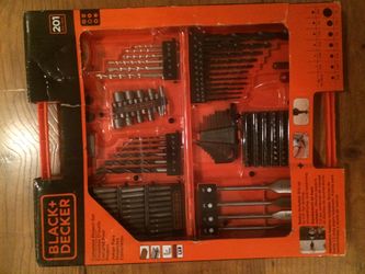 Black and decker 201 piece complete tool project set NIB