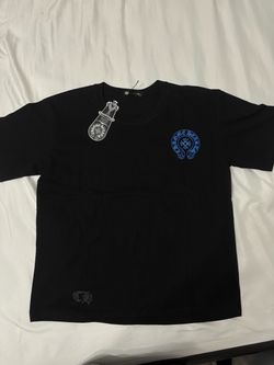 Black and Blue horseshoe chrome hearts tee