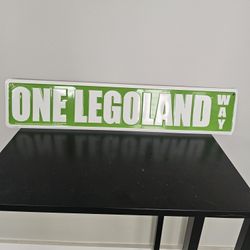 One Legoland Way Aluminum Street Sign (Original And New)
