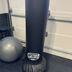 Freestanding Prefilled Punching Bag Like New 